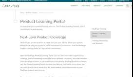 
							         On-Demand Training Portal for RealPage Products								  
							    