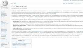 
							         On-Device Portal - Wikipedia								  
							    