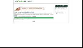 
							         On Line Account Management								  
							    