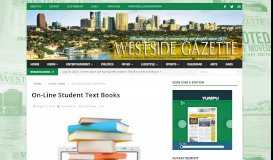 
							         On-Line Student Text Books - The Westside GazetteThe Westside ...								  
							    