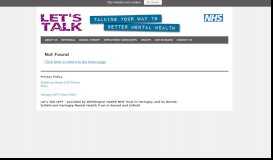 
							         On-Line Support and Help | Let's Talk IAPT – provided by Whittington ...								  
							    
