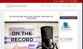 
							         On the Record with Jeff Zavada, President of Exceedent - Wisconsin ...								  
							    