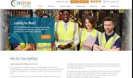 
							         On Time Staffing Services | Light Industrial Staffing & Temp Agency ...								  
							    