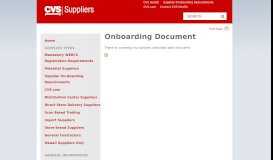 
							         Onboarding Document | CVS Caremark Suppliers								  
							    