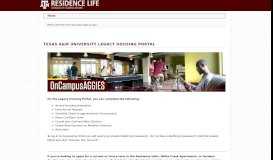 
							         OnCampusAggies - Texas A&M University Housing Portal								  
							    