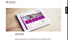 
							         onCare - Evonik Health Care - Evonik Industries								  
							    