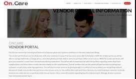 
							         Oncare / Product Vendor Portal								  
							    