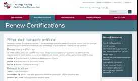
							         ONCC - Renew Oncology Nursing Certification								  
							    