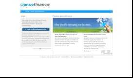 
							         @oncefinance Portal								  
							    
