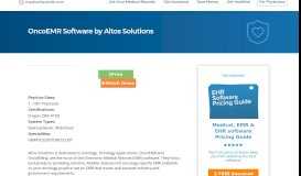
							         OncoEMR Software by Altos Solutions | MedicalRecords.com								  
							    