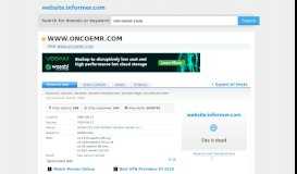 
							         oncoemr.com at Website Informer. Visit Oncoemr.								  
							    