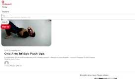 
							         One Arm Bridge Push Ups | Ido Portal -- MOVE | Push Up Challenge ...								  
							    