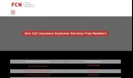 
							         One Call Insurance Customer Service Contact Free Number: 0800 ...								  
							    