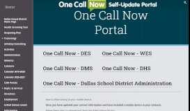 
							         One Call Now Portal - District								  
							    
