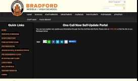 
							         One Call Now Self-Update Portal - Bradford Middle/High School								  
							    