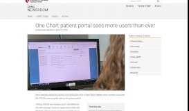 
							         One Chart patient portal sees more users than ever | UNMC								  
							    