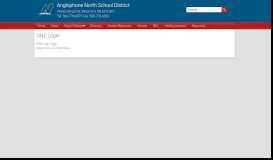 
							         ONE Login | Anglophone North School District								  
							    