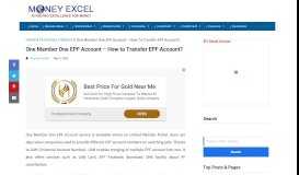 
							         One Member One EPF Account - How to Transfer EPF Account?								  
							    