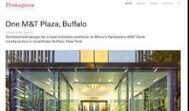 
							         One M&T Plaza, Buffalo — Pentagram								  
							    