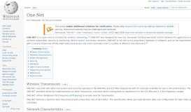 
							         One-Net - Wikipedia								  
							    