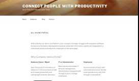 
							         ONE Portal – Connect People with Productivity								  
							    