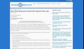 
							         One-Stop Business Portal Bill Signed Into Law | New Mexico Senate ...								  
							    