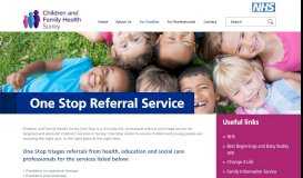 
							         One Stop :: Children and Family Health Surrey								  
							    