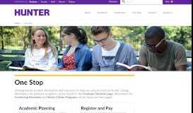 
							         One Stop for Students — Hunter College								  
							    