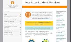 
							         One Stop Student Services | The University of Tennessee, Knoxville								  
							    