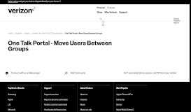
							         One Talk Portal - Move Users between Groups | Verizon Wireless								  
							    