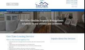 
							         One Time Leasing - TopFlight Realty & Property Management								  
							    