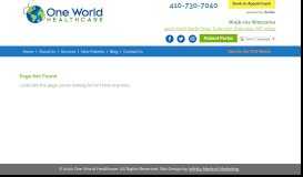 
							         One World Healthcare » Onsite or Online								  
							    