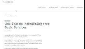 
							         One Year In: Internet.org Free Basic Services | Facebook Newsroom								  
							    