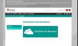 
							         OneDrive for Business – University of Reading								  
							    