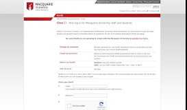 
							         OneID, Macquarie University								  
							    