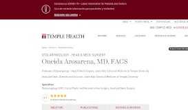 
							         Oneida Arosarena | Temple Health								  
							    