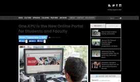 
							         One.KPU is the New Online Portal for Students and Faculty - The Runner								  
							    