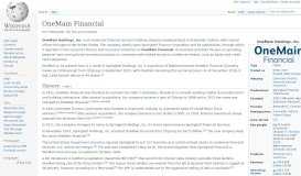 
							         OneMain Financial - Wikipedia								  
							    