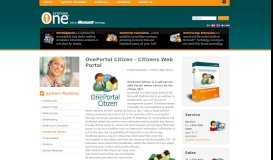 
							         OnePortal Citizen - Citizens Web Portal - OneSystems								  
							    