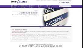 
							         OneSource Customer Login, E-Bill, Settings, Webmail								  
							    
