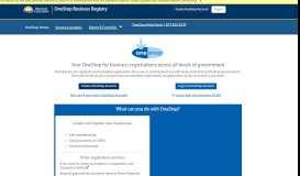
							         OneStop Business Registry								  
							    