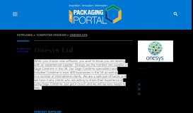 
							         Onesys Ltd - ThePackagingPortal.com								  
							    