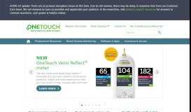
							         OneTouch® Professional Support: Diabetes Care Management								  
							    