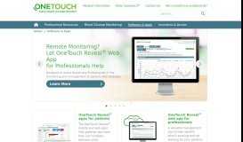 
							         OneTouch® Web App | OneTouch® Professional Support								  
							    