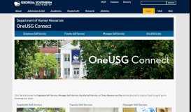
							         OneUSG Connect Information | Georgia Southern University								  
							    
