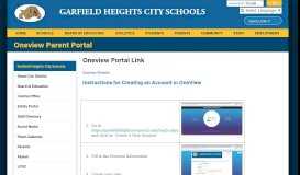 
							         Oneview Parent Portal - Garfield Heights City Schools								  
							    