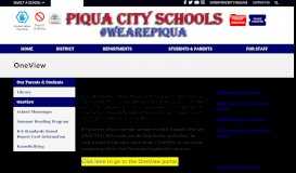 
							         OneView - Piqua City Schools								  
							    