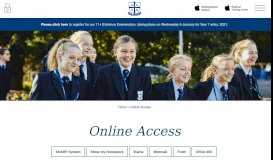 
							         Online Access - Alderley Edge School For Girls								  
							    