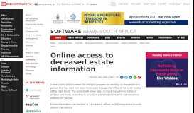 
							         Online access to deceased estate information - Bizcommunity.com								  
							    