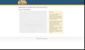 
							         Online Account Access for City of Sheridan								  
							    